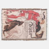 クリニークヴィンテージドッグキャットスティインレンポスター スローブランケット (正面)