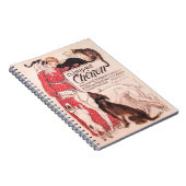 クリニークヴィンテージドッグキャットスティインレンポスター ノートブック (右側)