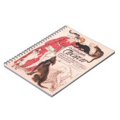 クリニークヴィンテージドッグキャットスティインレンポスター ノートブック (左側)