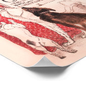 クリニークヴィンテージドッグキャットスティインレンポスター ポスター (角)