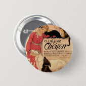 クリニーク・シェロン 缶バッジ (正面&裏面)