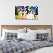 クリノリンのグループby Wassily Kandinsky キャンバスプリント (インサイチュ (寝室))
