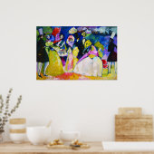 クリノリンのグループby Wassily Kandinsky ポスター (キッチン)