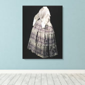 クリノリンのドレス， 1850年–60 キャンバスプリント (インサイチュ (ウッドフロア))