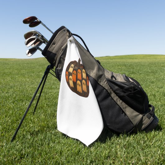 クリパーカボプキン幽霊ハロウィーンギフトクラシックT-Sh ゴルフタオル (グリーン)