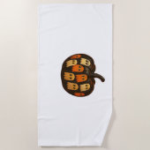 クリパーカボプキン幽霊ハロウィーンギフトクラシックT-Sh ビーチタオル (正面)