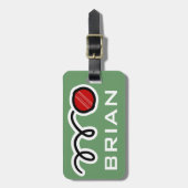 クリパーソナライズされたケットボールおもしろいの荷札 ラゲッジタグ (正面縦)