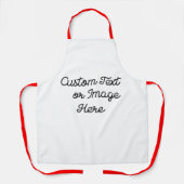 クリパーソナライズされたスマスエプロン、お尻カスタムエプロン エプロン (正面)