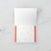 クリパーソナライズされたスマスカード サンキューカード (内部)