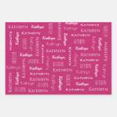 クリパーソナライズされたスマスユニコーン ラッピングペーパーシート (正面3)