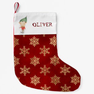 クリパーソナライズされたスマス小妖精や小人スモールクリスマスストッ スモールクリスマスストッキング
