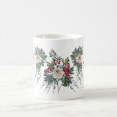 クリパーソナライズされたスマス映画鑑賞名カスタム コーヒーマグカップ (中央)