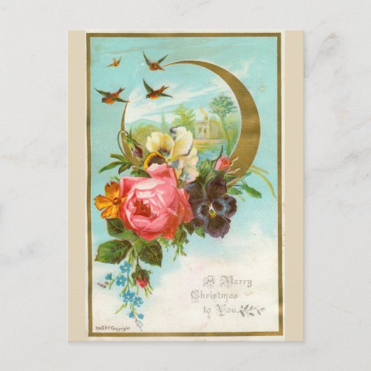 クリビクトリアンスマスカードはがき シーズンポストカード (正面)