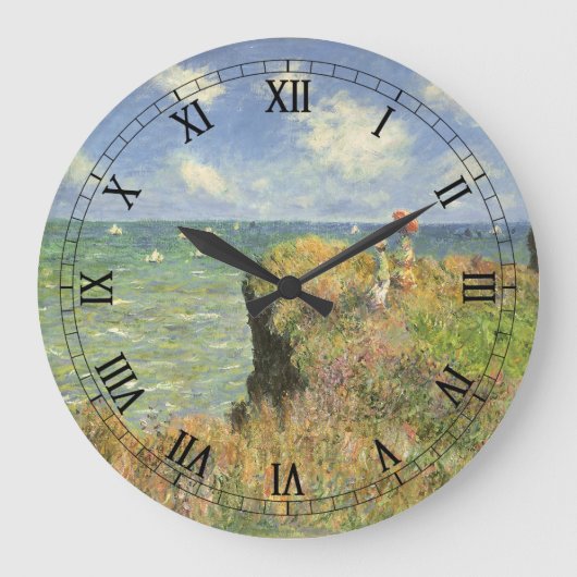 クリフウォークアットポーヴィルバイクロードモネ ラージ壁時計 (正面)