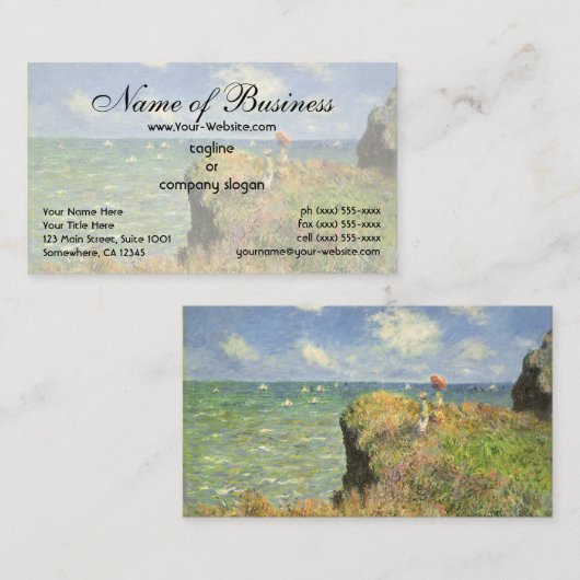 クリフウォークアットポーヴィルバイクロードモネ 名刺 (正面/裏面)