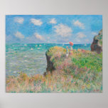 クリフウォークアットポーヴィル(1882)by Claude Monet ポスター<br><div class="desc">印象派の創始者の一人としてフランスの、オスカー・クロード・モネ（1840年～1926年）は旧師からの複製の規則から解放された。モネの印象派の作品は、自然を直接観察し、時間や季節に応じた光の移り変わりを強調し違うている。このヴィンテージイラストレーションコレクションでは、モネの美しい景観とポートレート画を紹介し、有名な睡蓮や干し草、ルーアン大聖堂シリーズなどを紹介する。</div>