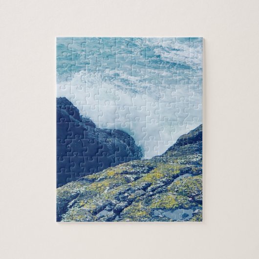 クリフウォークダンモアイーストウォーターフォードアイルランド ジグソーパズル (縦)