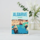 クリフコーストイラストレーションアルガルヴポルトガル ポストカード (スタンド正面)