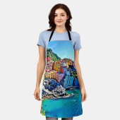 クリフサイドの夢：マナローラの色 エプロン (着用した状態)