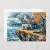 クリフサイドコテージオーバーストーミーシー ポストカード (正面/裏面)