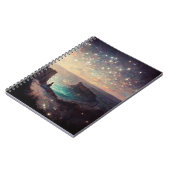 クリフサイドナイトファンタジーランドスケープSci-Fi ノートブック (左側)