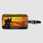 クリフサイドボランティア消防署ラベル ラゲッジタグ (正面横)