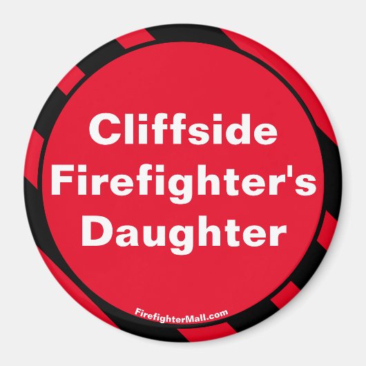 クリフサイド消防士のドーターマグネット マグネット (正面)