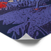 クリフジャンピングBMXer- BMXライダーデザイン ポスター (角)