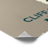 クリフスワロー移行マップ – ミニマルヴィンテージ ポスター (角)