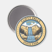 クリフティ滝州パークインディアナバッジ マグネット (正面/裏面)