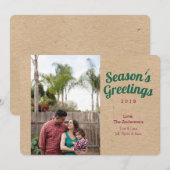 クリフトの写真 ホリデー カード シーズンズ グリーティングス (正面/裏面)