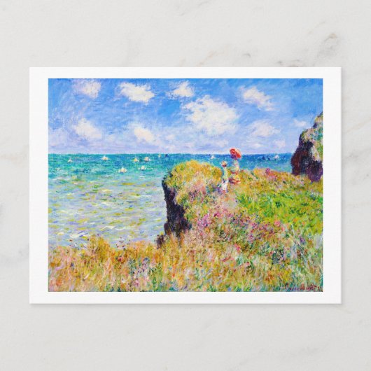 クリフトップウォークアットポーヴィルクロードモネ ポストカード (正面)