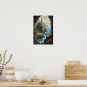 クリフトップクロニクル、中世の城のエコー ポスター (キッチン)