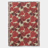 クリフハンガーハワイアンモンスターリーフブランケット スローブランケット (正面縦)