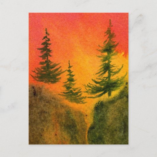 「クリフハンガー#15」田舎道はがき ポストカード (正面)