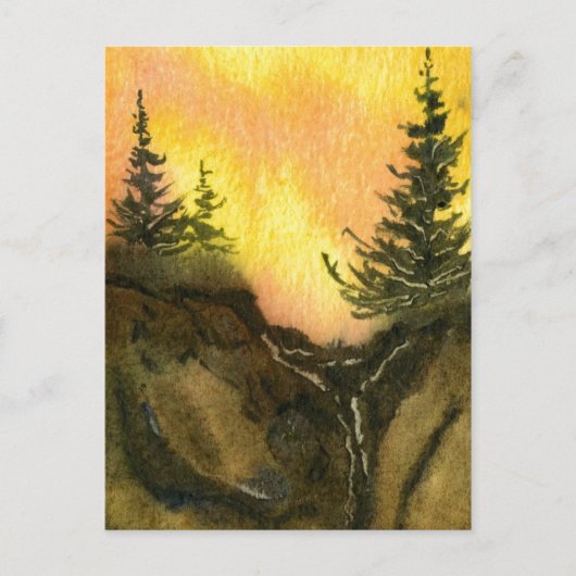 「クリフハンガー#3」田舎道はがき ポストカード (正面)