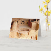 クリフパレスキバクローズアップグリーティン空白のグカード カード (黄色い花)