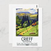 クリフ・イングランド・ヴィンテージ旅行ポスター復元 ポストカード (正面/裏面)