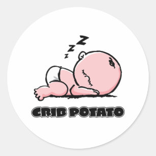 クリブポテト – 小さな眠るベビー ラウンドシール