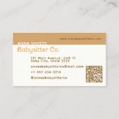 クリブモバイルベビーシッター 名刺 (裏面)