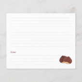 クリブライダルシャワーレシピカード (裏面)