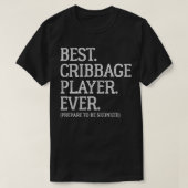 クリブ最高のゲー選手がVのスキンクを受ける準備をする Tシャツ (デザイン正面)