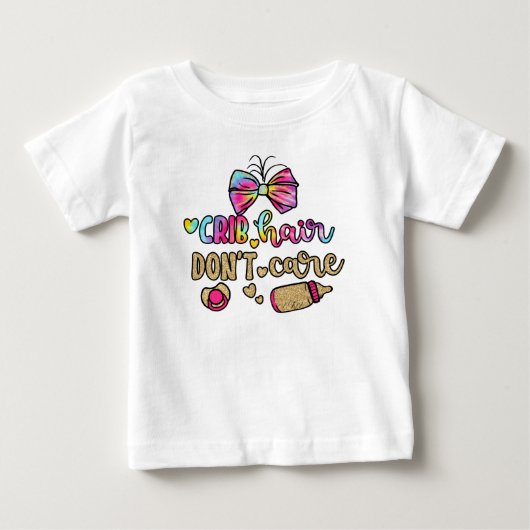 クリブ・ヘア気に ベビーTシャツ (正面)