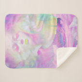 クリブ・ヘンリーのオーロラ ピンクパステル シェルパブランケット (正面(横))