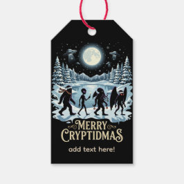 クリプティッド クリスマス ビッグフット エイリアン モスマン ギフトタグ