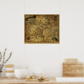 クリプトの宝庫の地図 ポスター (キッチン)