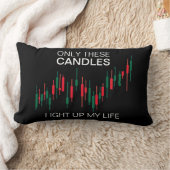 クリプトろうそくパーソナライズされた立 ランバークッション (ブランケット)