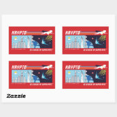 クリプトアウター宇宙からメトロポリス 長方形シール (シート)