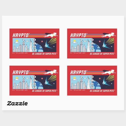 クリプトアウター宇宙からメトロポリス 長方形シール (シート)