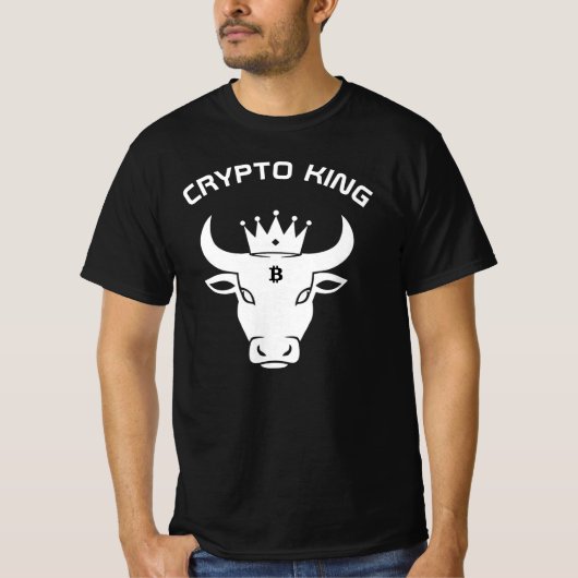 クリプトキング ブラック Tシャツ (正面)